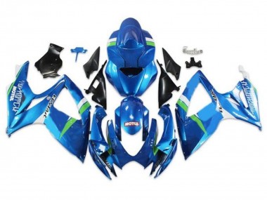 Comprar Carenados Moto Suzuki GSXR 600 / GSXR 750 2006-2007 - Azul Verde Blanco Ecstar