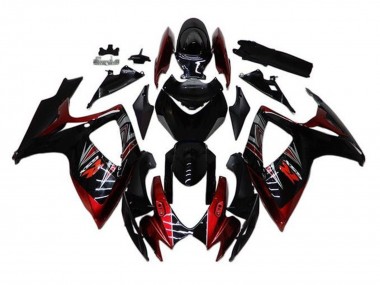 Comprar Carenados Moto Suzuki GSXR 600 / GSXR 750 2006-2007 - Negro Brillante Rojo