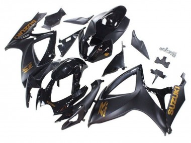 Comprar Carenados Moto Suzuki GSXR 600 / GSXR 750 2006-2007 - Negro Mate Negro Brillante Oro