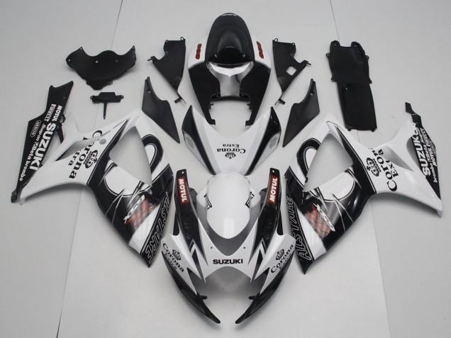 Comprar Carenados Moto Suzuki GSXR 600 / GSXR 750 2006-2007 - Blanco Negro Rojo Corona Extra Motul Alstare