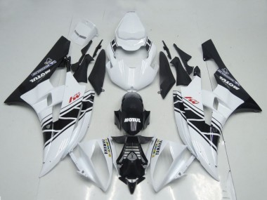 Comprar Carenados Moto Yamaha YZF R6 2006-2007 - Blanco Negro Brillante Motul Michelin