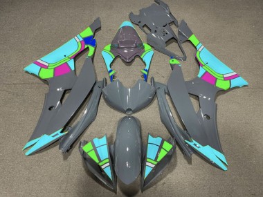Comprar Carenados Moto Yamaha YZF R6 2008-2016 - Nardo Gris Turquesa Azul RuedaColores