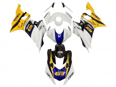 Comprar Carenados Moto Yamaha YZF R6 2017-2023 - Blanco Amarillo Azul Negro