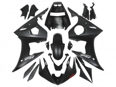 Comprar Carenados Moto Yamaha YZF R6 2005 - Negro Mate Plata Rojo