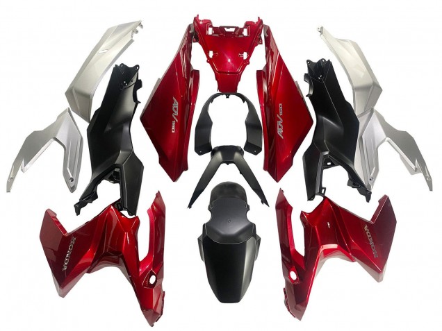 Comprar Carenados Moto Honda ADV160 2022-2024 - Plata Rojo Negro Mate