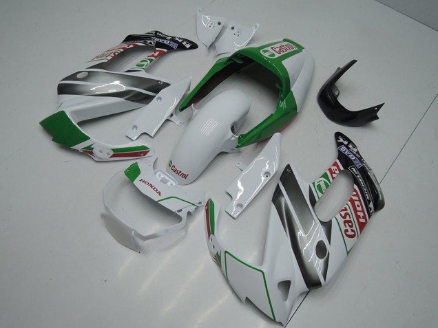 Comprar Carenados Moto Honda VTR1000F 1997-2005 - Blanco Verde Negro Brillante Castrol