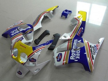 Comprar Carenados Moto Honda CBR250RR MC19 1988-1989 - Blanco Amarillo Azul Rothmans