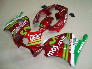 Comprar Carenados Moto Honda CBR250RR MC22 1990-1998 - Rojo Blanco Verde MoviStar