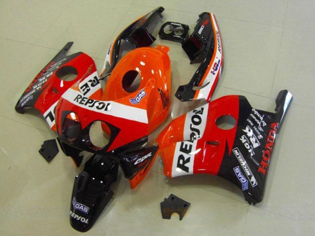 Comprar Carenados Moto Honda CBR250RR MC22 1990-1998 - Naranja Blanco Rojo Negro Brillante HRC Repsol