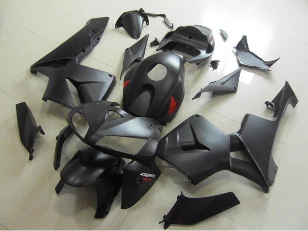 Comprar Carenados Moto Honda CBR600RR 2005-2006 - Negro Mate Rojo Calcomanía