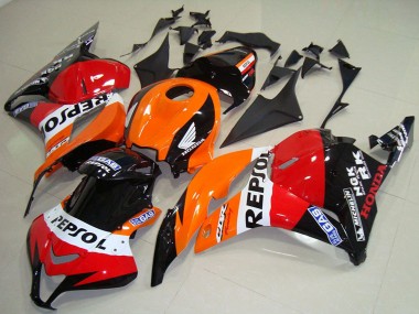 Comprar Carenado Moto Honda CBR600RR 2009-2012 - Naranja Blanco Rojo Negro Brillante Repsol