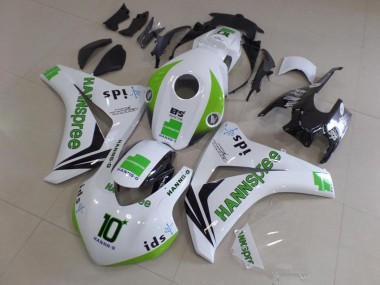 Comprar Carenados Moto Honda CBR1000RR 2008-2011 - Blanco Verde Negro Brillante Hannspree 10