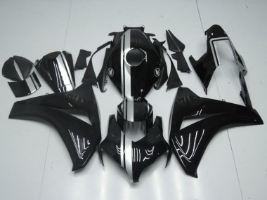 Comprar Carenados Moto Honda CBR1000RR 2008-2011 - Negro Brillante Plata Raya