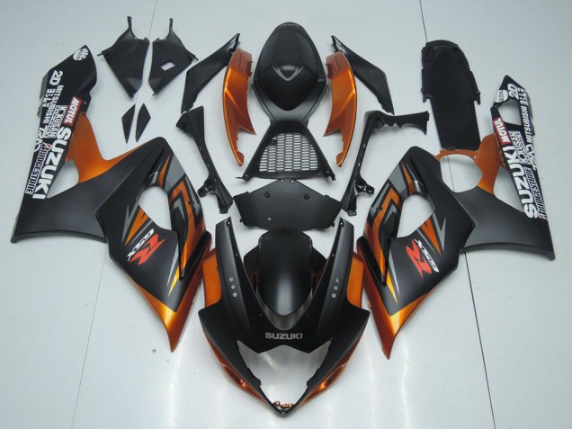 Comprar Carenado Moto Suzuki GSXR 1000 2005-2006 - Negro Mate Naranja