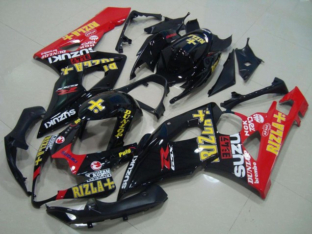 Comprar Carenados Moto Suzuki GSXR 1000 2005-2006 - Negro Brillante Rojo Oro Rizla