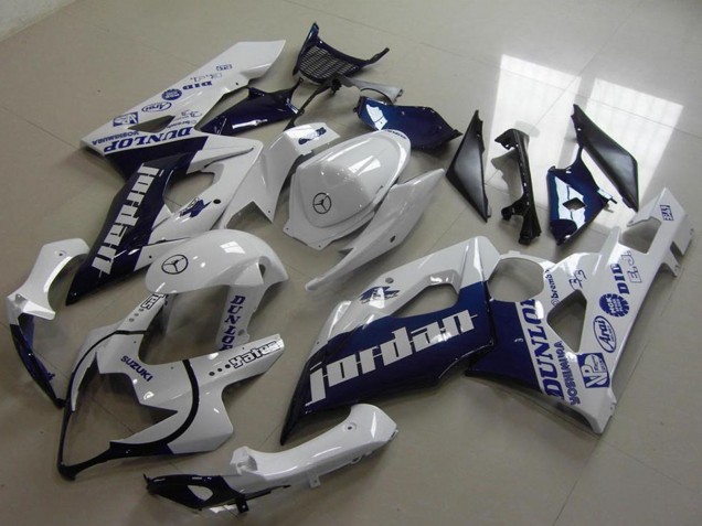 Comprar Carenados Moto Suzuki GSXR 1000 2005-2006 - Blanco Azul Oscuro Jordan