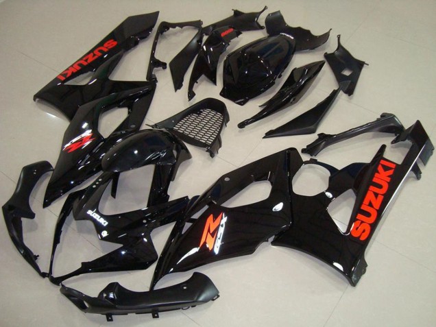Comprar Carenados Moto Suzuki GSXR 1000 2005-2006 - Negro Brillante Rojo Calcomanía