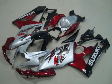 Comprar Carenado Moto Suzuki GSXR 1000 2005-2006 - Plata Rojo Negro