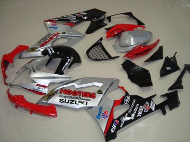 Comprar Carenados Moto Suzuki GSXR 1000 2005-2006 - Plata Rojo Negro Hooters