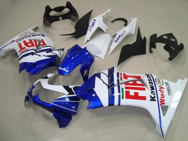 Comprar Carenados Moto Kawasaki ZX250R 2008-2012 - Blanco Azul Rojo Fiat