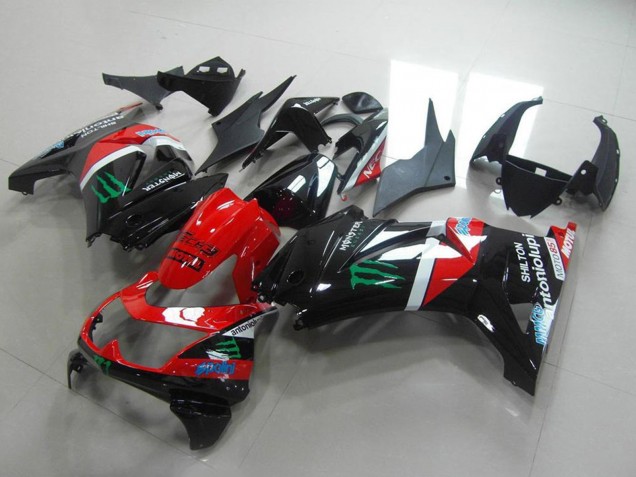 Comprar Carenados Moto Kawasaki ZX250R 2008-2012 - Negro Brillante Rojo Blanco Verde Monstruo Motul