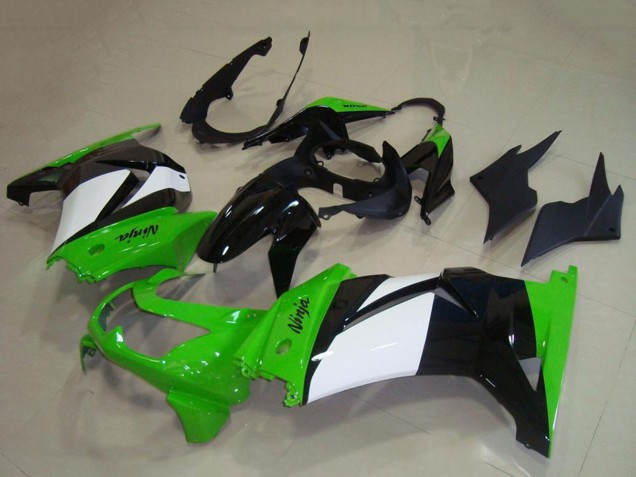 Comprar Carenados Moto Kawasaki ZX250R 2008-2012 - Verde Blanco Negro Brillante