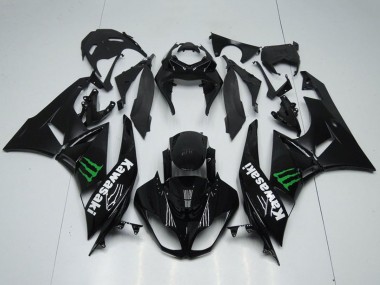 Comprar Carenados Moto Kawasaki ZX6R 2009-2012 - Negro Brillante Verde Monstruo