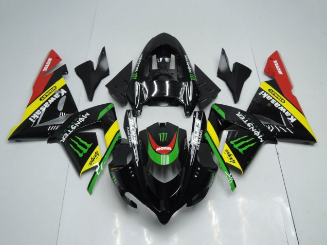 Comprar Carenados Moto Kawasaki ZX10R 2004-2005 - Negro Brillante Rojo Amarillo Verde Monstruo