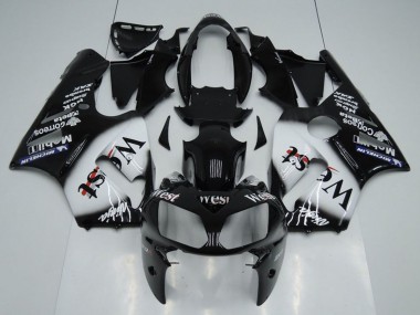 Comprar Carenados Moto Kawasaki ZX12R 2002-2006 - Negro Brillante Blanco West