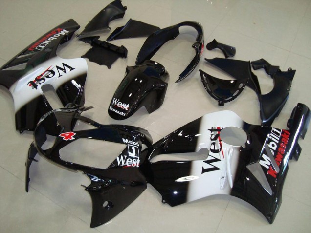 Comprar Carenados Moto Kawasaki ZX12R 2002-2006 - Negro Brillante Blanco West Rojo