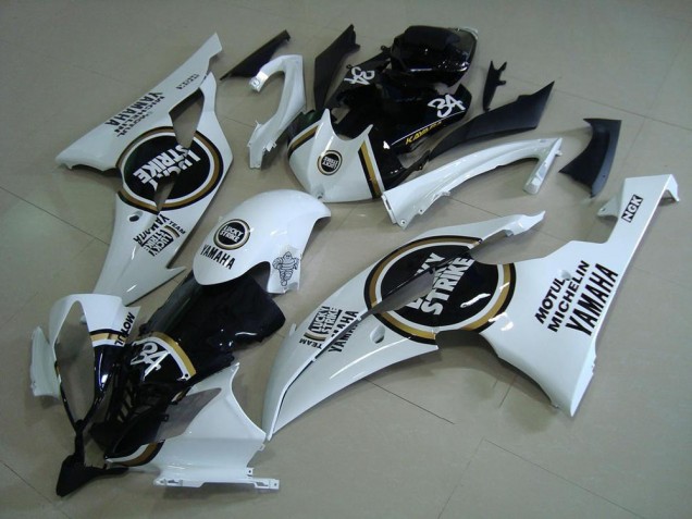 Comprar Carenados Moto Yamaha YZF R6 2008-2016 - Blanco Negro Brillante Lucky Strike Motul Michelin 34