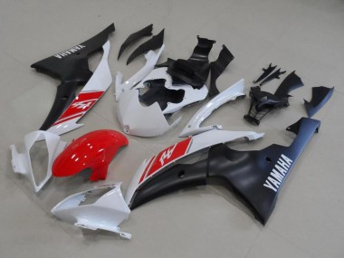 Comprar Kits Carenado Moto Yamaha YZF R6 2008-2016 - Blanco Rojo Negro Mate