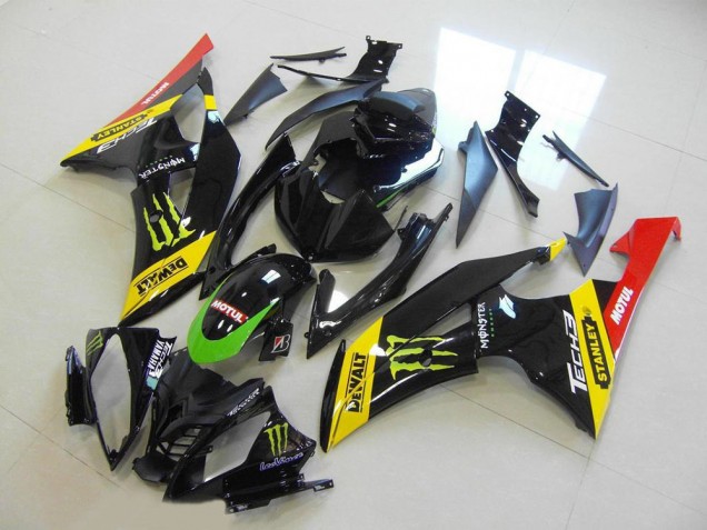 Comprar Carenado Moto Yamaha YZF R6 2008-2016 - Amarillo Rojo Negro Brillante Verde Monstruo Motul