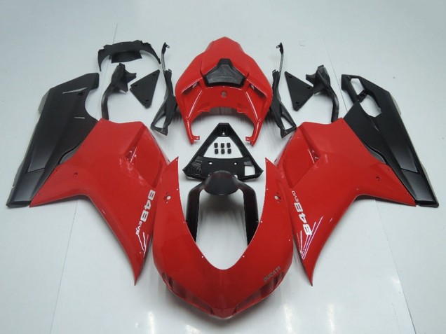 Comprar Carenados Moto Ducati 848 2007-2014 - Rojo Negro Mate OEM Estilo