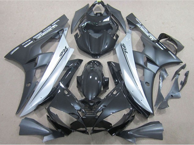 Comprar Carenados Moto Yamaha YZF R6 2006-2007 - Negro Brillante Negro Mate Plata