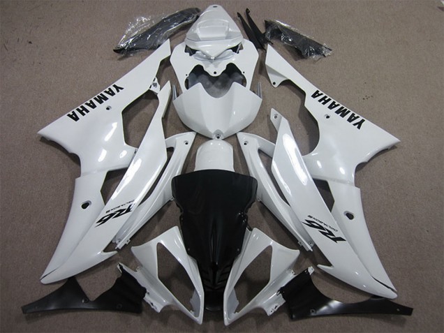 Comprar Carenados Moto Yamaha YZF R6 2008-2016 - Blanco Negro Calcomanías