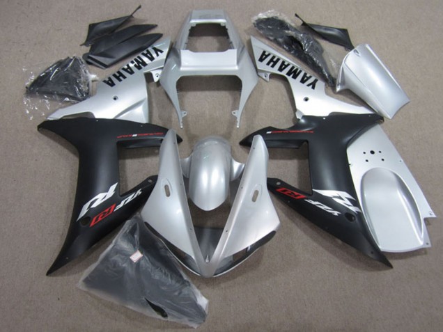 Comprar Kits Carenado Moto Yamaha YZF R1 2002-2003 - Plata Negro Mate