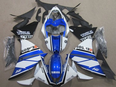 Comprar Carenados Moto Yamaha YZF R1 2009-2011 - Blanco Azul Negro ENEOS Yamalube M1 Semakin Didepan