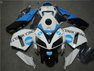 Comprar Carenado Moto Honda CBR600RR 2005-2006 - Blanco Azul Negro Brillante Konica Minolta