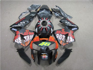 Comprar Carenados Moto Honda CBR600RR 2005-2006 - Negro Mate Valentino Rossi Repsol 46