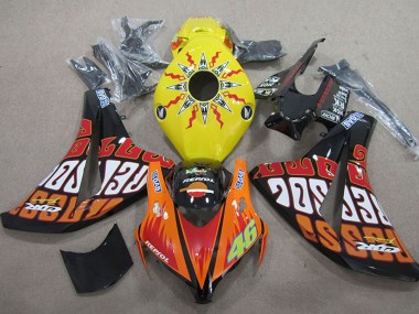 Comprar Carenados Moto Honda CBR1000RR 2008-2011 - Amarillo Naranja Negro Brillante Rossi Repsol 46