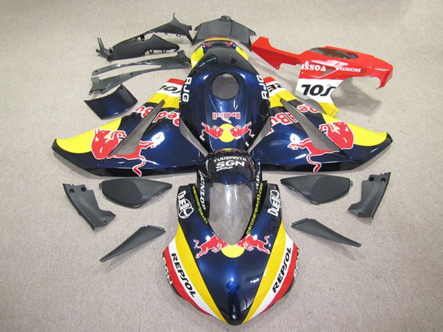 Comprar Carenados Moto Honda CBR1000RR 2008-2011 - Azul Oscuro Amarillo Rojo Repsol Rojo Bull
