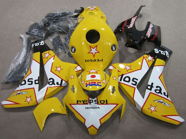 Comprar Carenados Moto Honda CBR1000RR 2008-2011 - Amarillo Blanco Negro Brillante Star Repsol HRC