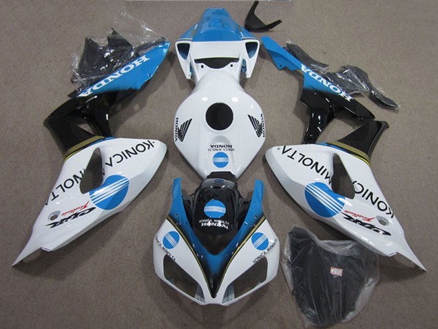 Comprar Carenados Moto Honda CBR1000RR 2006-2007 - Blanco Azul Claro Negro Brillante Konica Minolta
