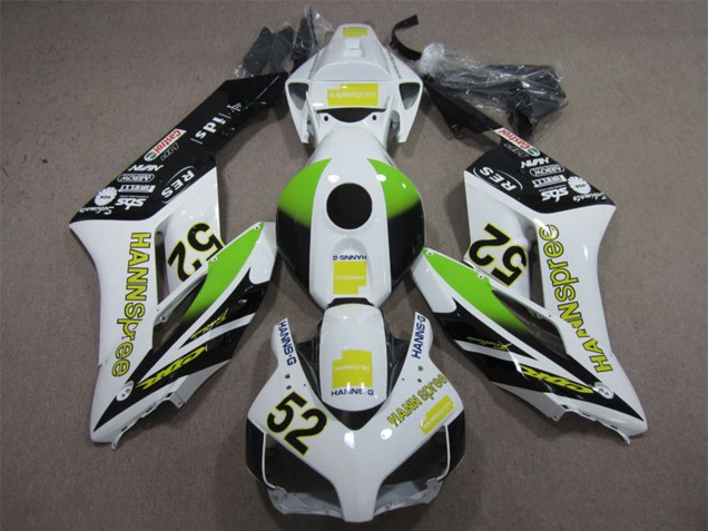 Comprar Carenados Moto Honda CBR1000RR 2004-2005 - Blanco Amarillo Verde Negro Brillante Hannspree 52