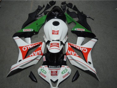 Comprar Carenados Moto Honda CBR1000RR 2004-2005 - Blanco Rojo Verde Negro Brillante San Carlo Castrol