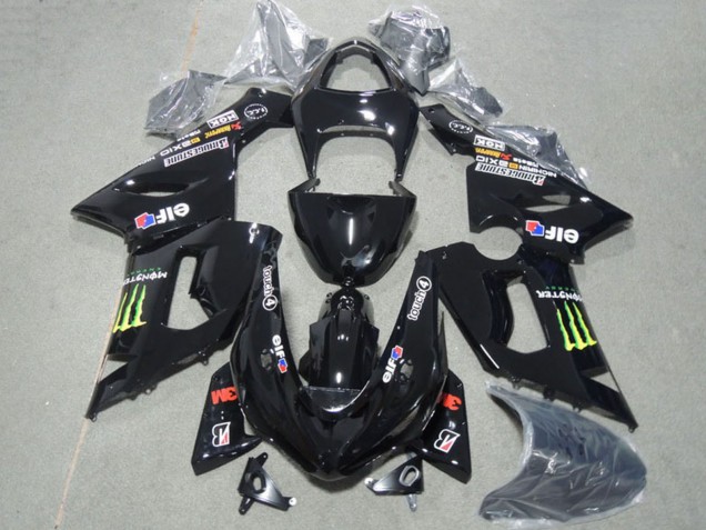 Comprar Carenados Moto Kawasaki ZX6R 2005-2006 - Negro Brillante Verde Monstruo