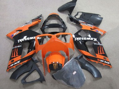 Comprar Carenados Moto Kawasaki ZX6R 2003-2004 - Naranja Negro Monstruo