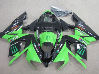 Comprar Carenados Moto Kawasaki ZX10R 2004-2005 - Negro Verde Monstruo