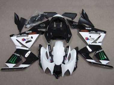 Comprar Carenados Moto Kawasaki ZX10R 2004-2005 - Negro Blanco Monstruo